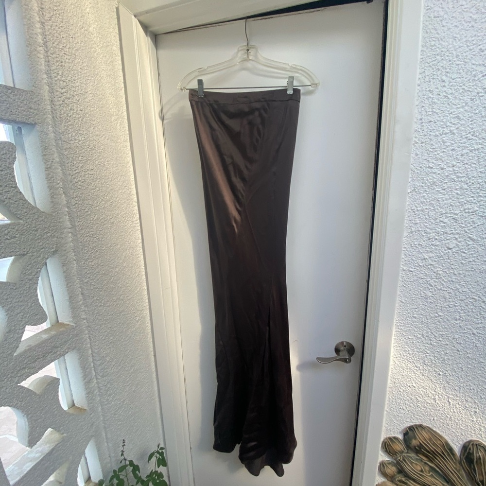 Chiffon Strapless Dresses with Sweetheart Steel Grey main image 1
